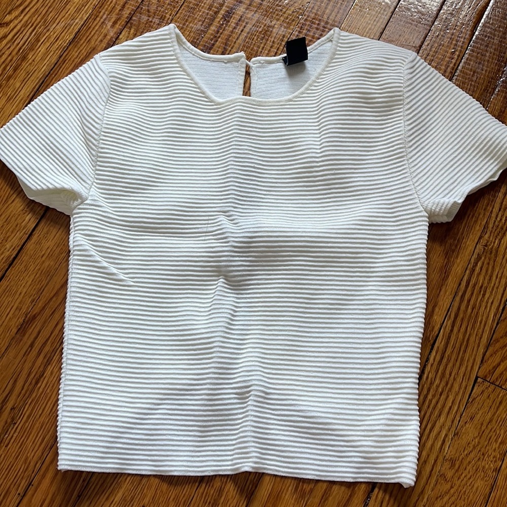 White crop top